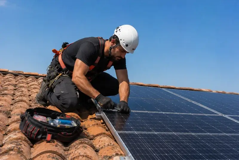 Maintenance et monitoring de panneaux solaires à Lasbordes